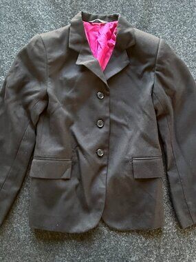 Devon-Aire Child 14R Black English Hunt Coat Equestrian Show Jacket